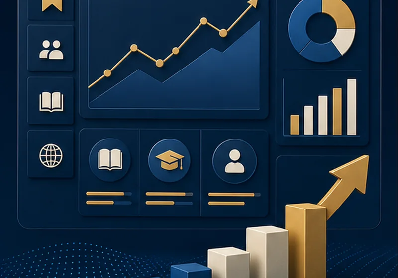 ملخص بصري للوحة مؤشرات تعليمية واتجاهات تحسن